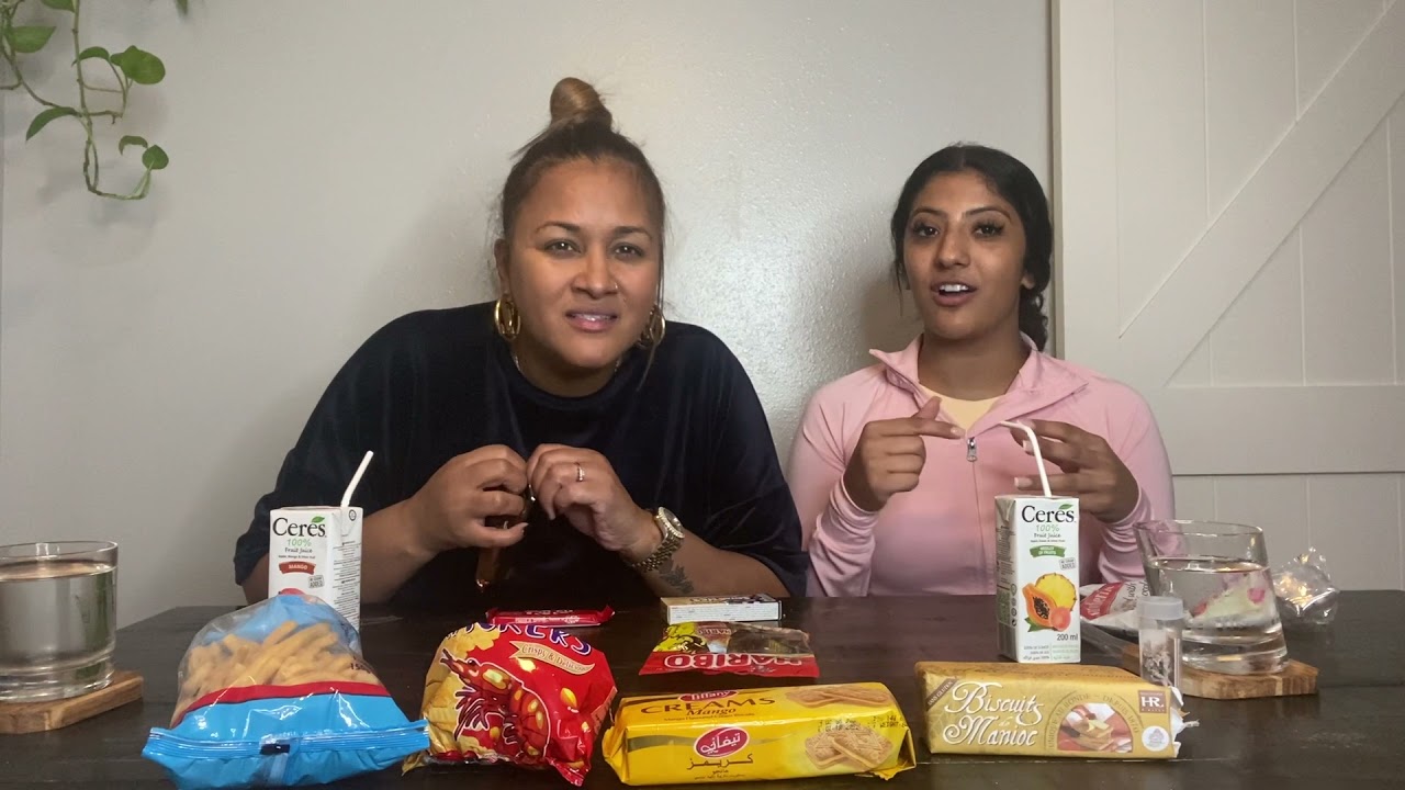 ￼ Taste testing snacks from Mauritius￼ with Sam Sam ￼