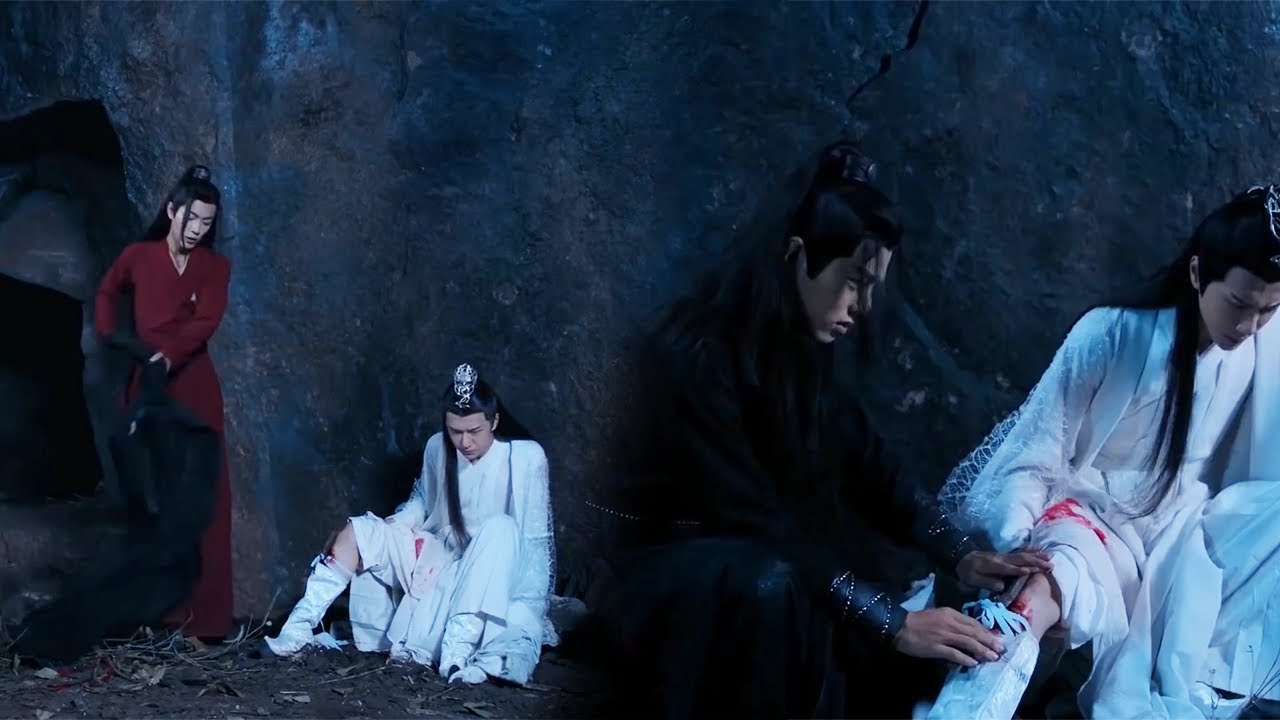 魏无羡被袭击命悬一线，蓝湛舍命将他推开，魏无羡开始对蓝湛心动了【陈情令  The Untamed】