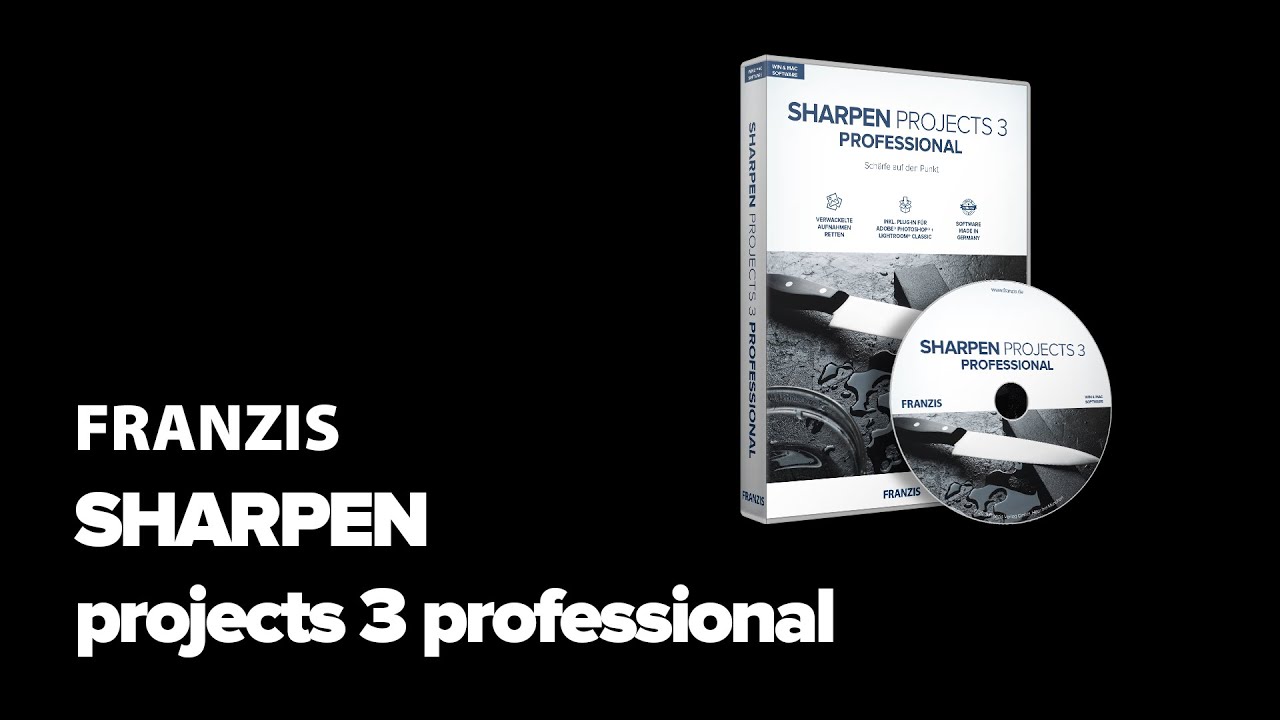 FRANZIS Premiere SHARPEN projects 3 professional