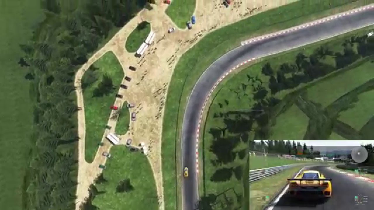 Project CARS: Nordschleife - Top-Down View (1 Lap)