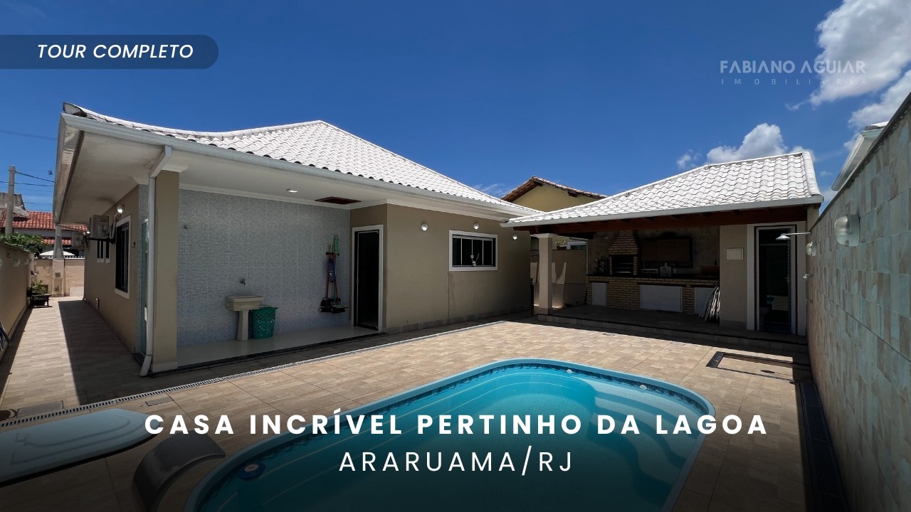ESSA CASA EM CONDOMÍNIO COM PISCINA E BANHEIRA VAI TE SURPREENDER! | ARARUAMA - RJ