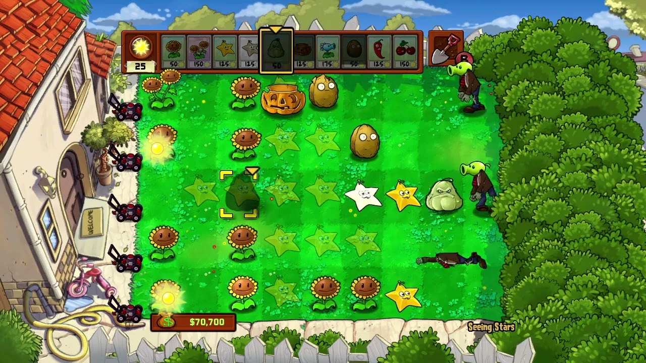 PvZ Xbox | Гибридная мини-игра: Zombotany X Seeing Stars