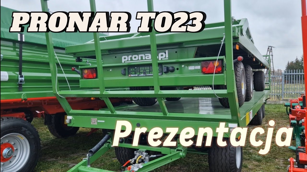 Prezentacja przyczepy do bel Pronar T023 ROLMECH