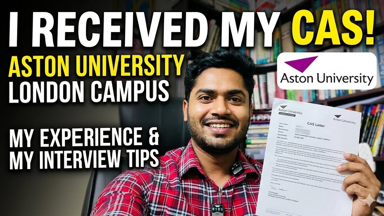 Today i received cas letter aston university 2026 | 