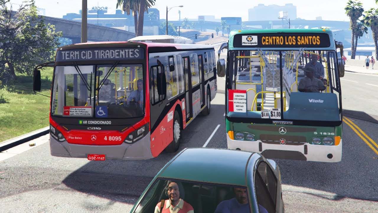 GTA V BusVlog #69: Rota no Aeroporto! - CAIO Milennium IV - Express Transportes Urbanos