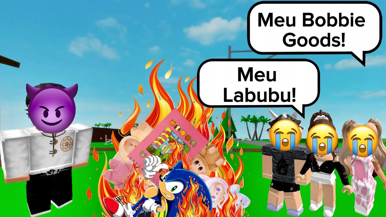 O menino malvado que botou fogo nos brinquedos das crianças - História Roblox