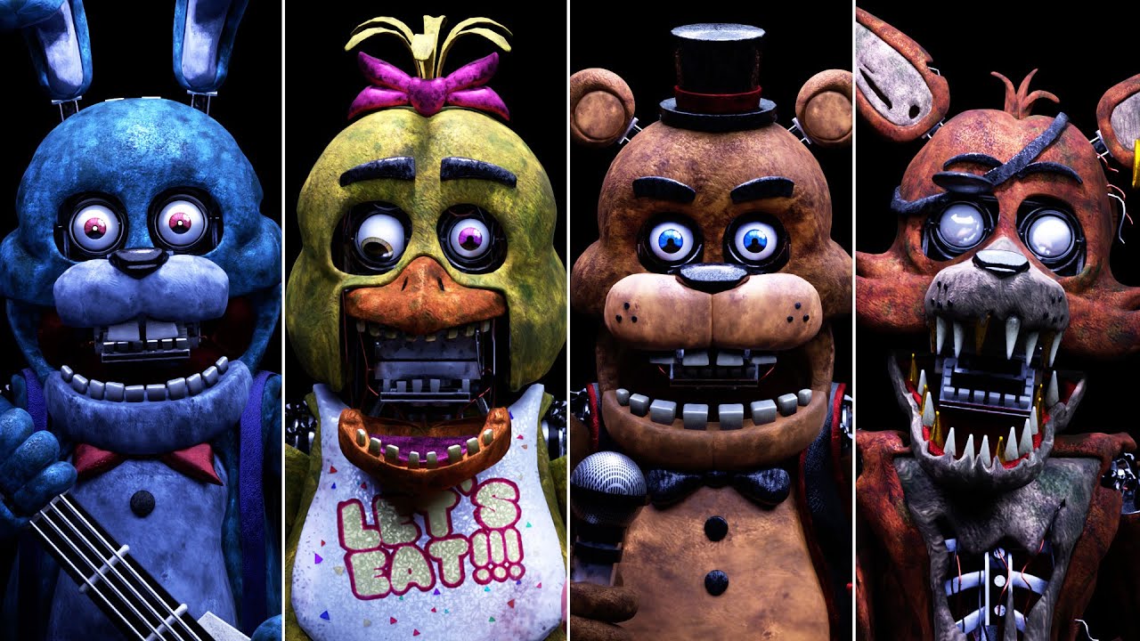 Five Nights at Freddy's Plus - All Jumpscares, Animatronics, Custom Night