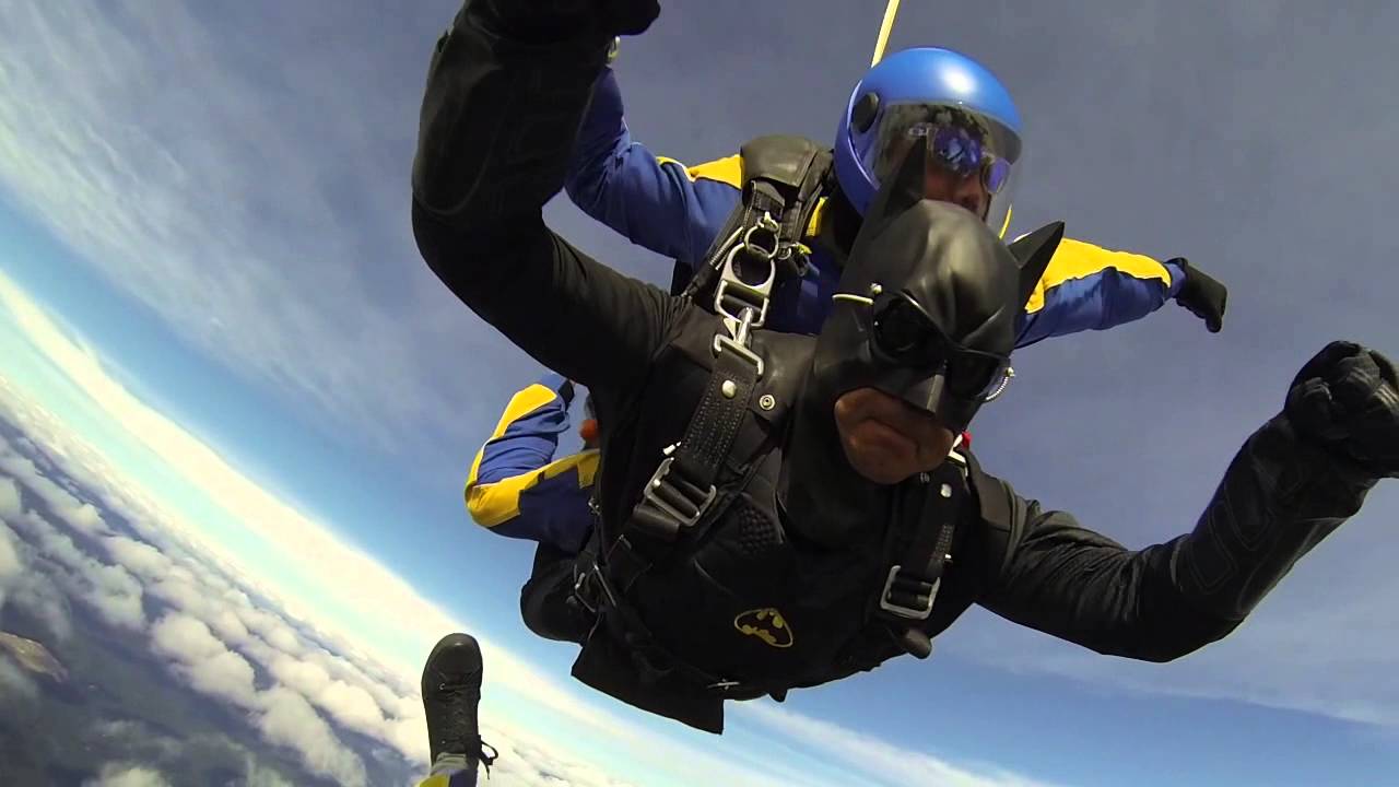 BATMAN Skydiving Lake Taupo at 15000 Ft
