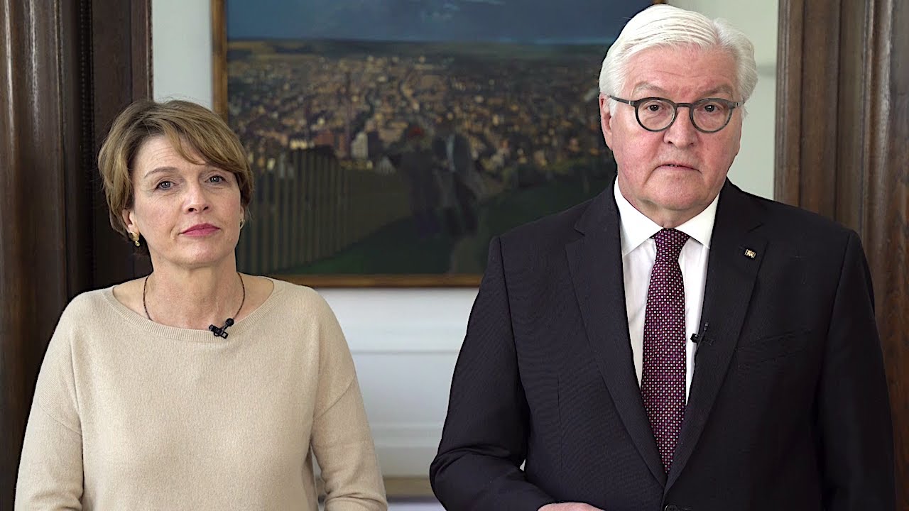 08.04.2020 - Frank-Walter Steinmeier & Elke B&uuml;denbender - Coronavirus: Familien