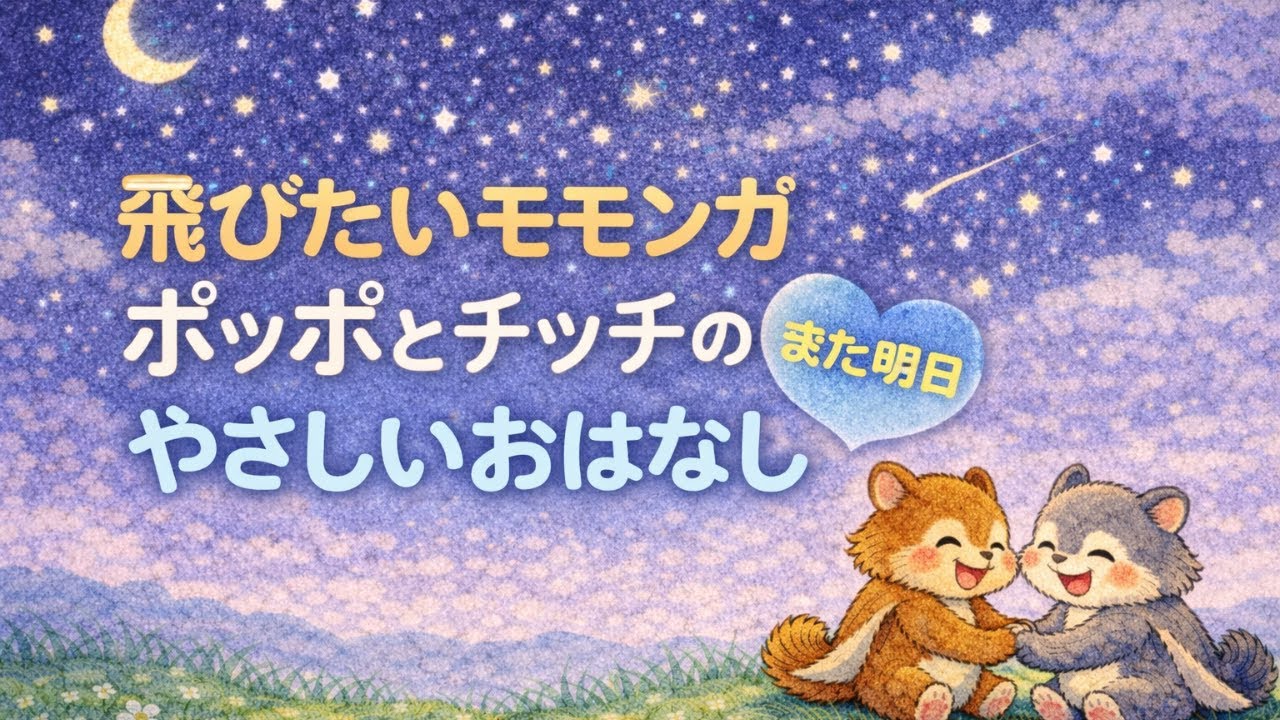 飛びたいモモンガ｜ポッポとチッチのやさしいおはなし