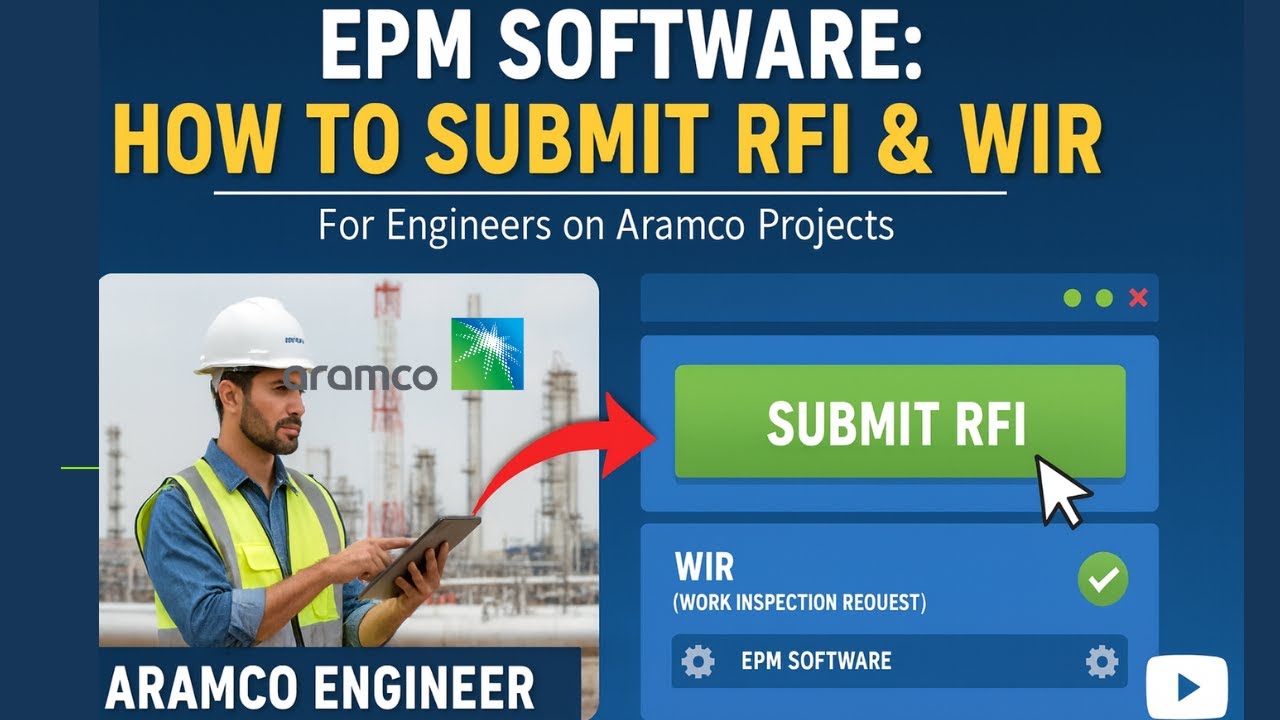 EPM Software : How to submit RFI (Request for Inspection) on EPM Software . WIR on EPM Software