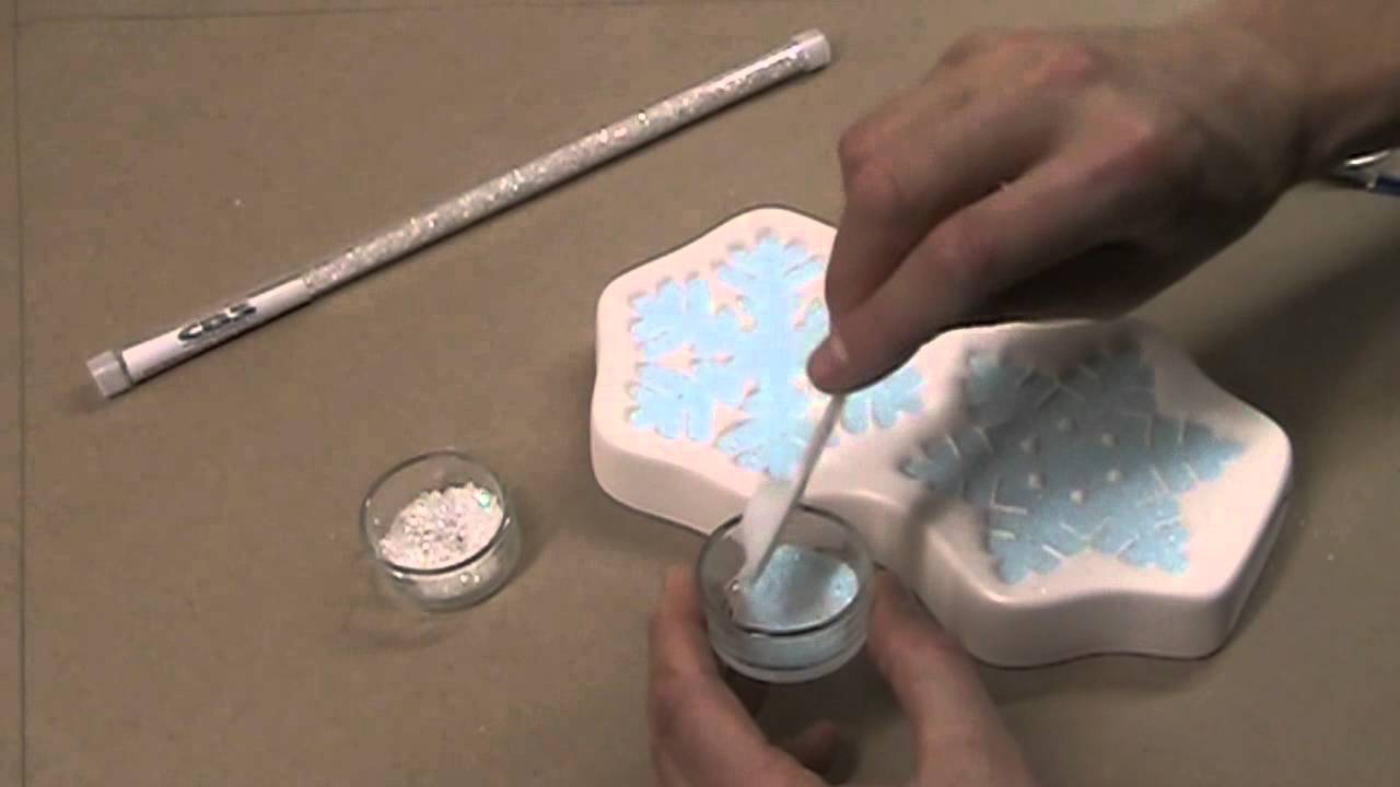 Making Snowflakes with Colour de Verre Molds