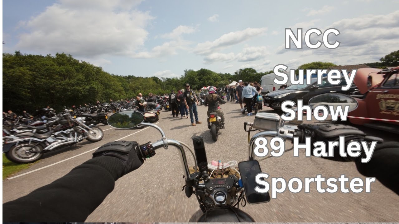 Chopper Club Surrey Show 1989 Harley Davidson Sportster 883 |4K| Raw Exhaust Sound
