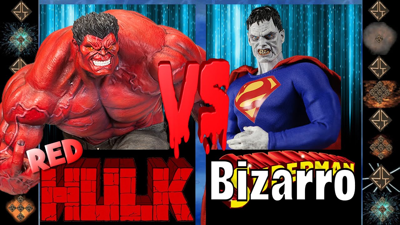 Red Hulk (Marvel Comics) vs Bizarro Superman (DC Comics) - Ultimate Mugen Fight 2016