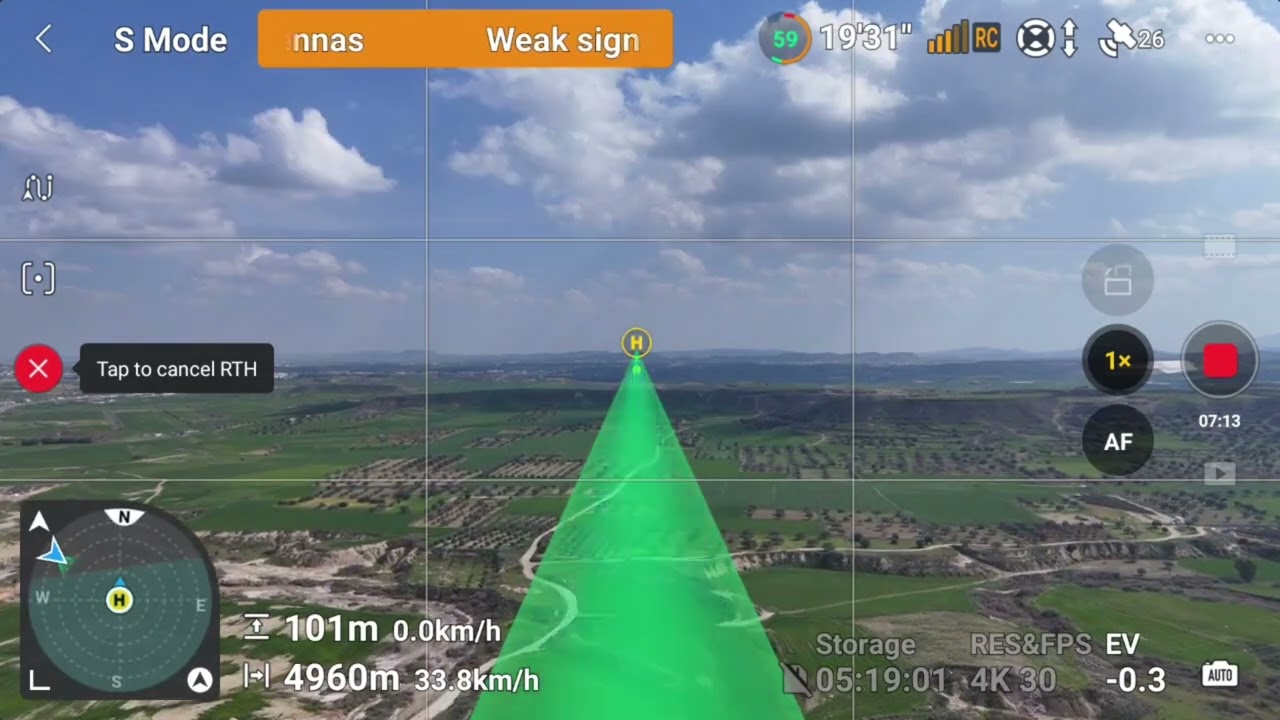 Drone range test