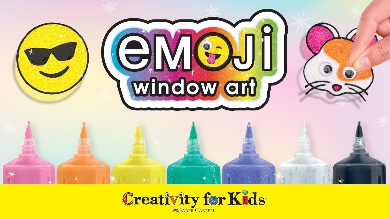 Emoji Window Art for Kids, Fun Designs and Window Paint