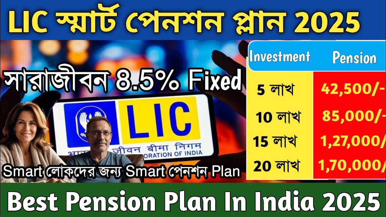 LIC স্মার্ট পেনশন প্লান 2025। Best Pension Plan in India 2025। Smart Pension Plan 879