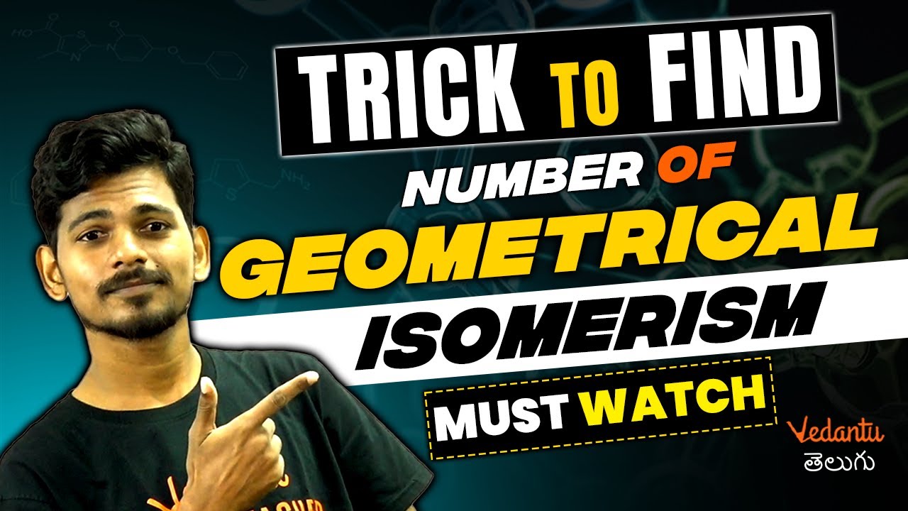 Trick to find number of Geometrical Isomerism | Coordination Compounds | JEE 2024 | EAMCET 2024