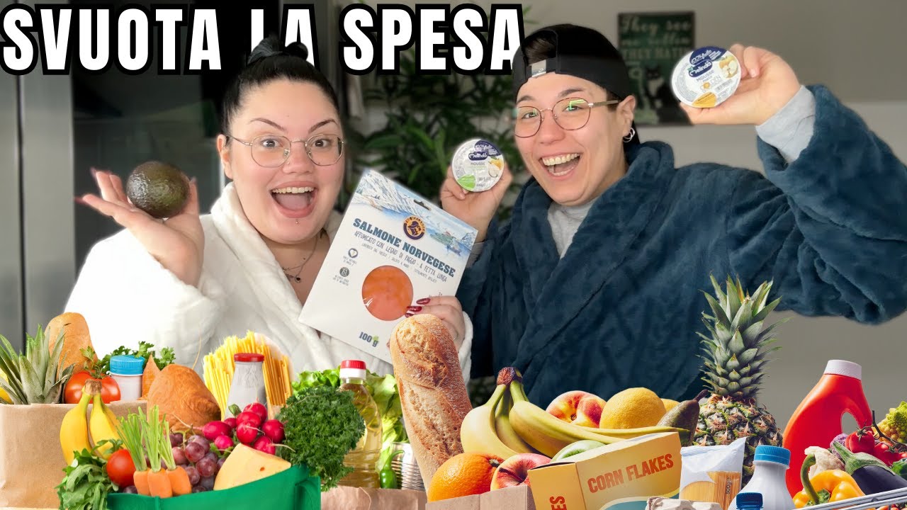 SVUOTA LA SPESA DI COPPIA + VLOG AL SUPERMERCATO / chiara paradisi