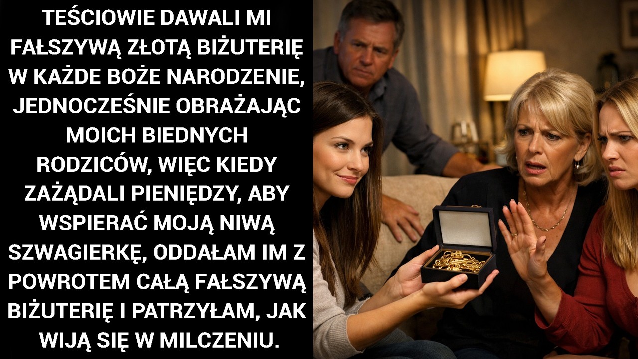 Teściowie Dawali Mi Fałszywą Złotą Biżuterię W Każde Boże Narodzenie, Jednocześnie Obrażając...