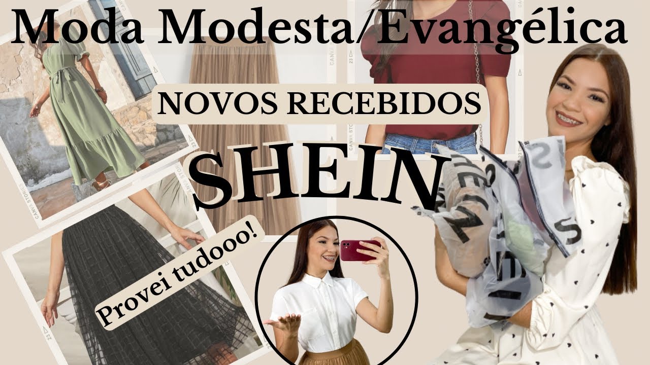 NOVOS Recebidos SHEIN | Moda Cristã |Saias, Vestidos, Blusas | Parte 1 | PROVEI TUDO!