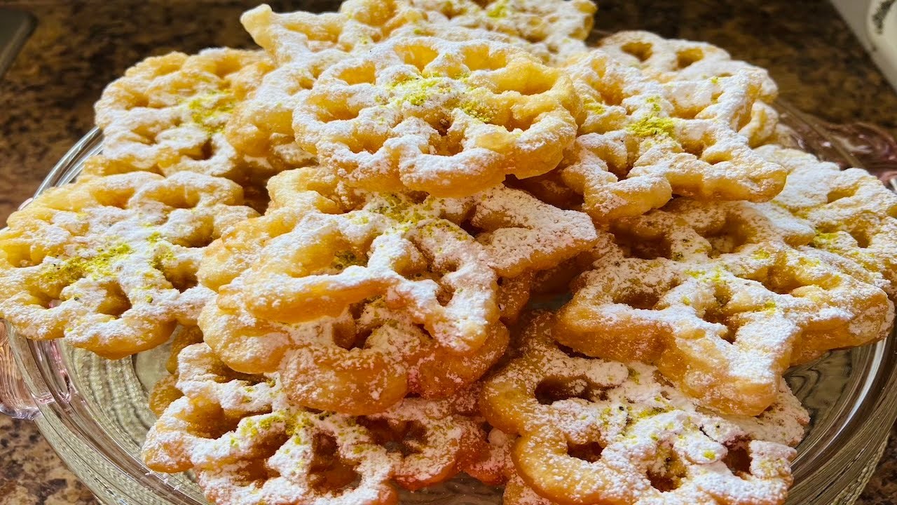 How to Make Rosette Cookies/طرز تهیه کلچه سرخ کرده یک