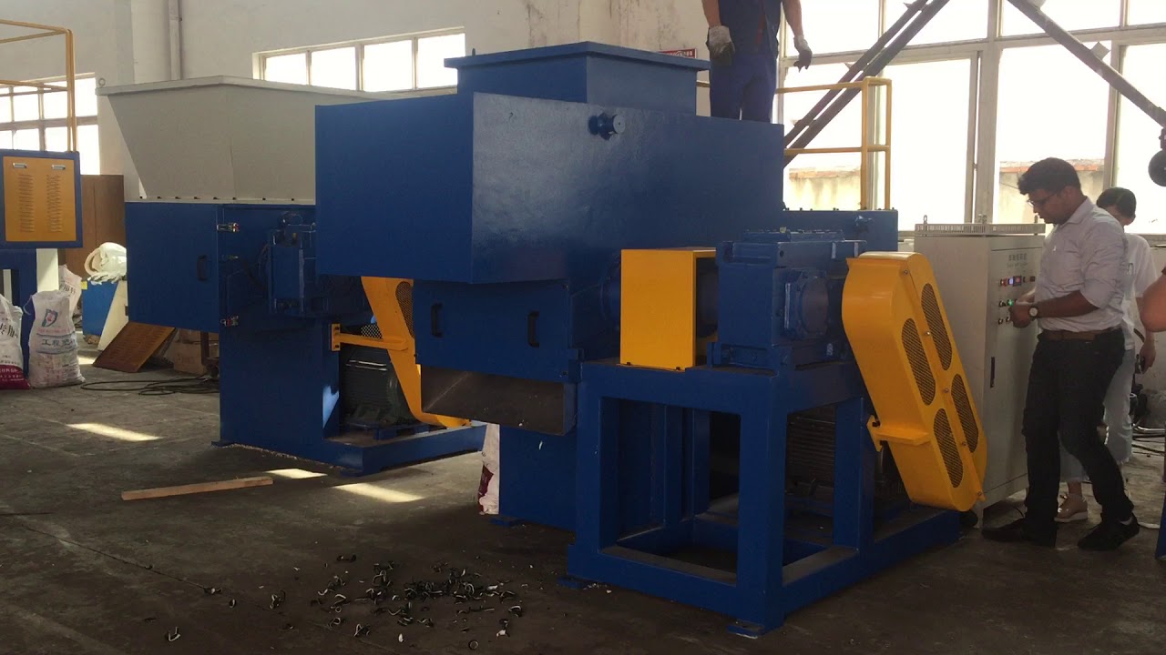 Hdpe/ldpe plastic pipes single shaft shredder machine