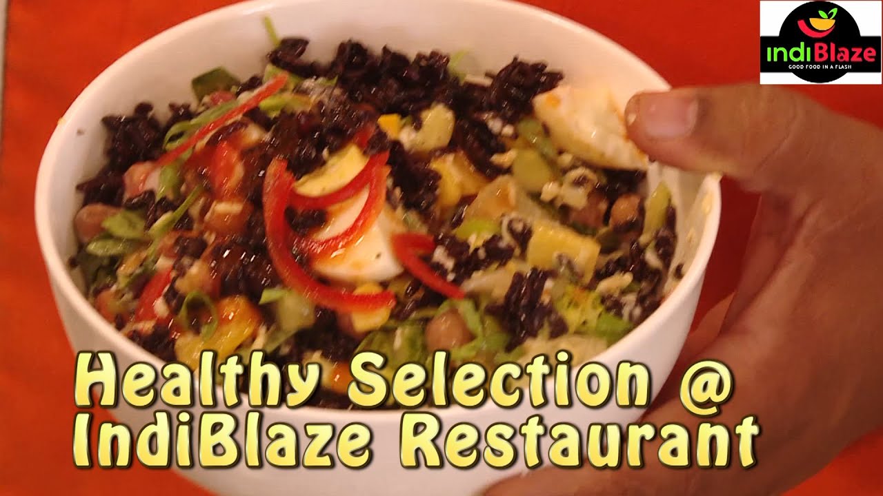 Black and White Salad - Egg and Black Rice - Indiblaze Restaurant  Hyderabad