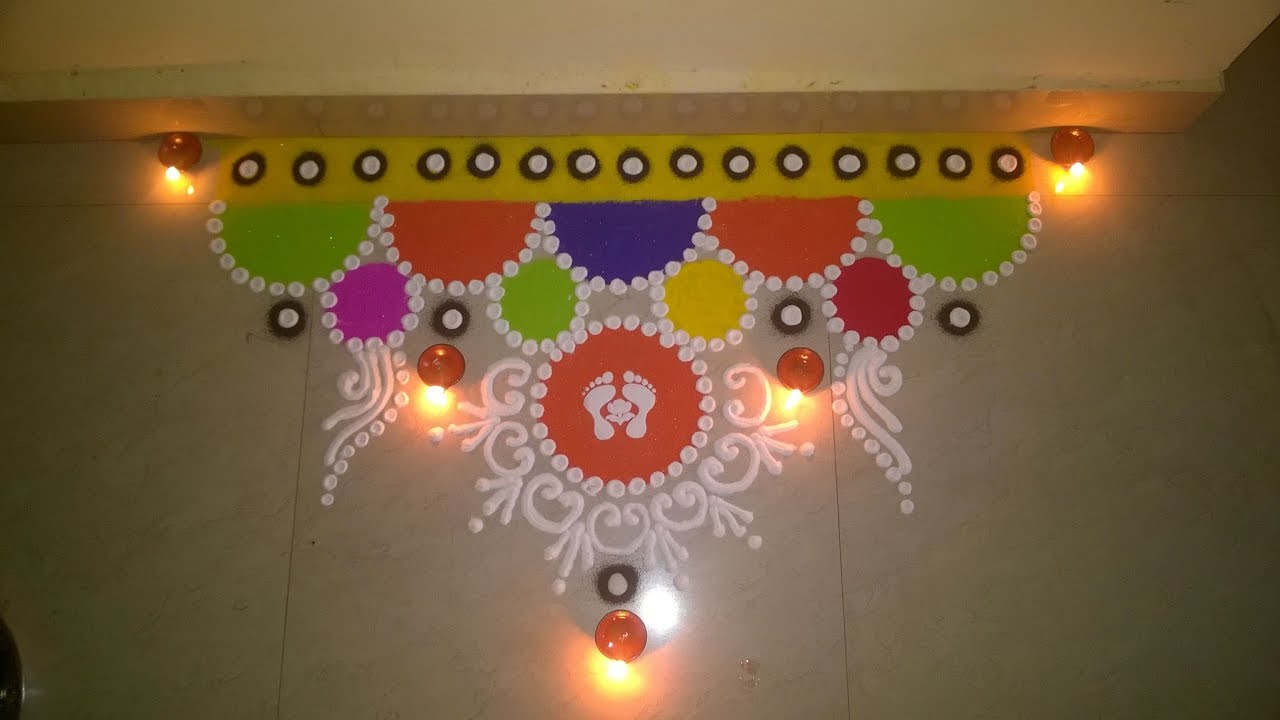 Latest & Unique Sanskar Bharti rangoli | Dhanteras & Diwali Special Sanskar Bharti Rangoli