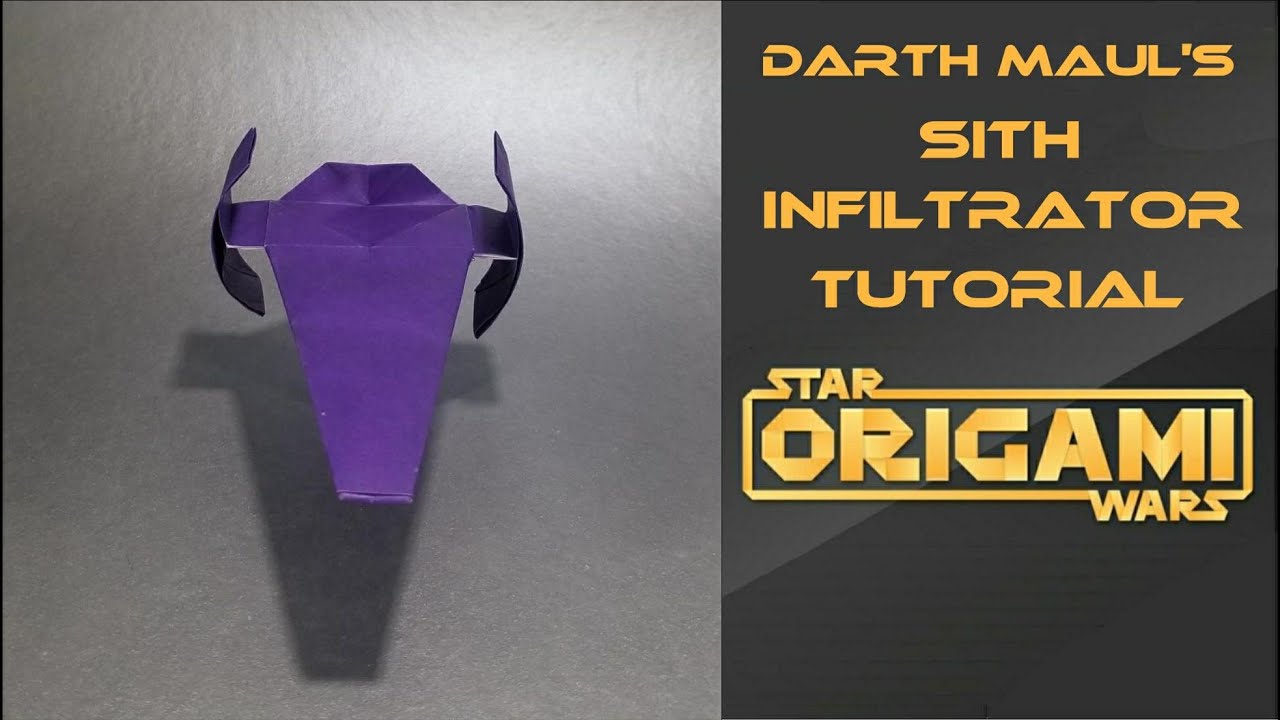 Star Wars Origami Tutorial: Sith Infiltrator