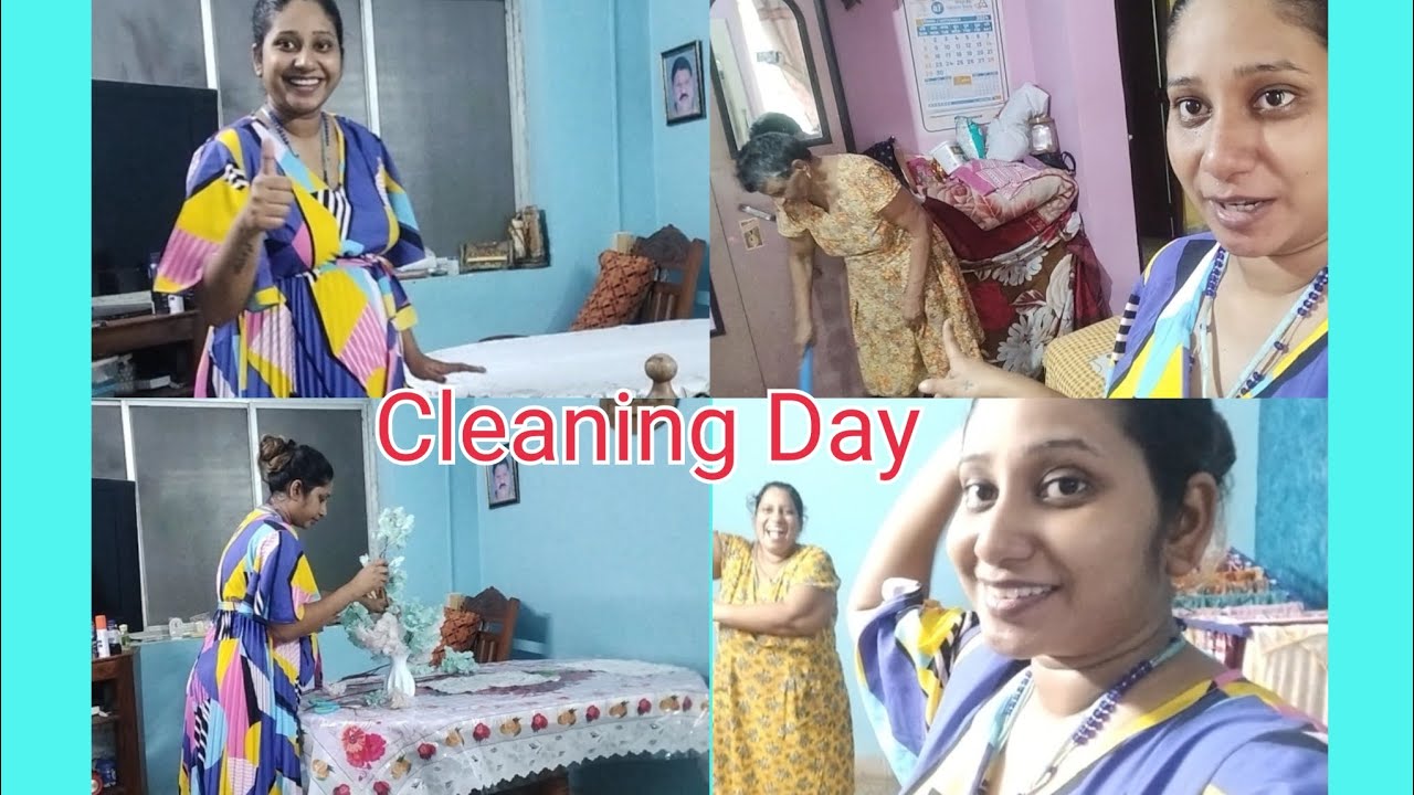 Mai is helping me in cleaning 🧹today m in energy mood #goanvlogger #konkanivlogs