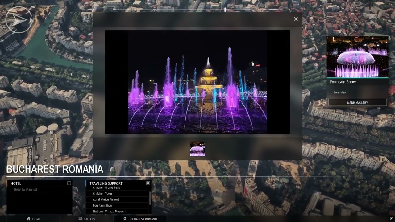 Digital Twin Tour of Bucharest (Unreal Engine 5)