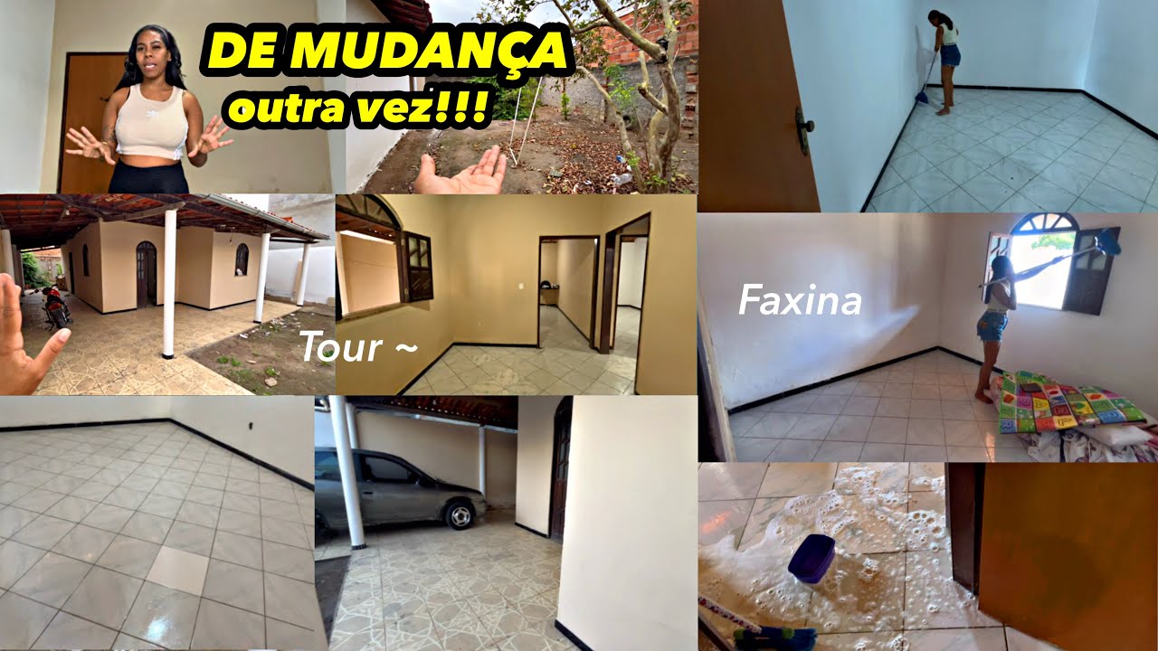 ESTOU DE MUDAN&Ccedil;A| tour, faxina, lavando a casa