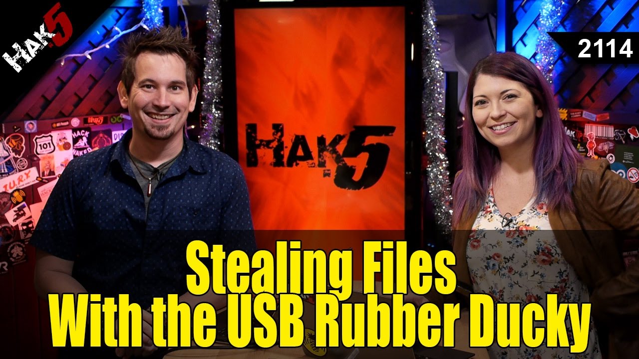Stealing Files with the USB Rubber Ducky Pt 3 - Hak5 2114