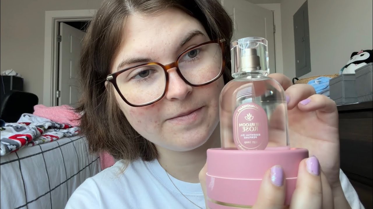 showing some birthday presents in asmr 