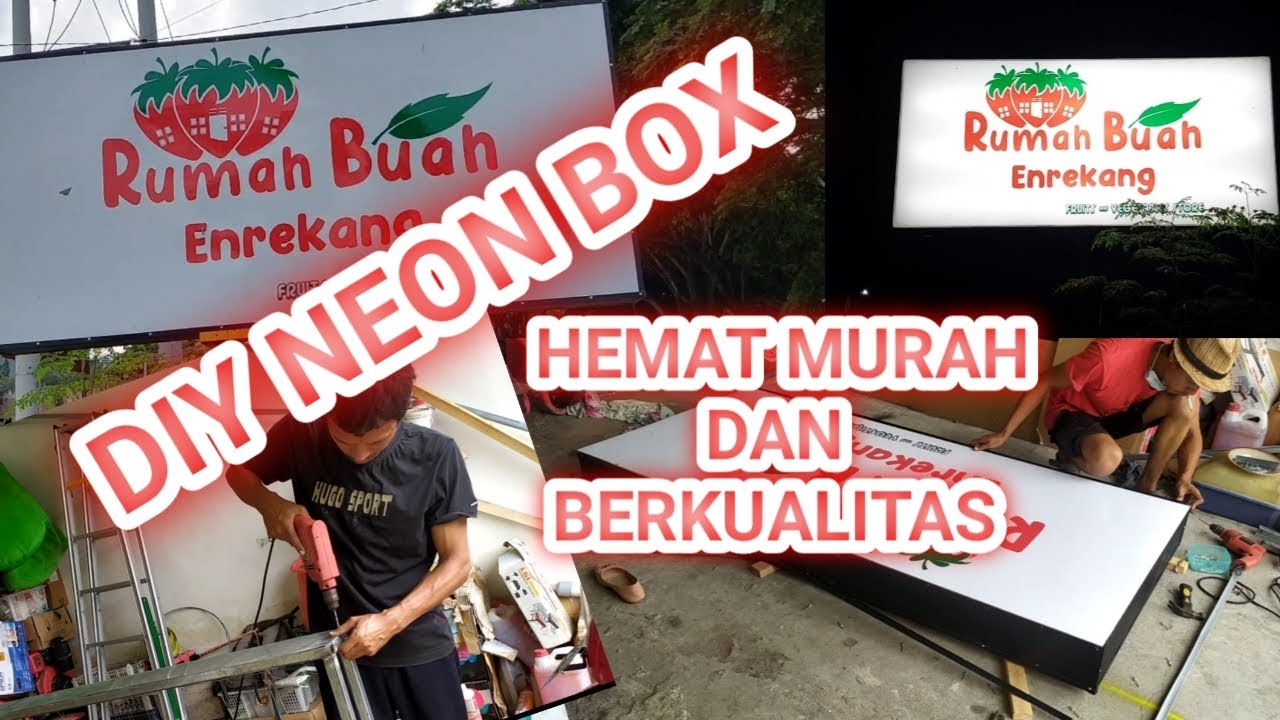 NEON BOX AKLIRIK DUA SISI UKURAN 2 X 1 METER