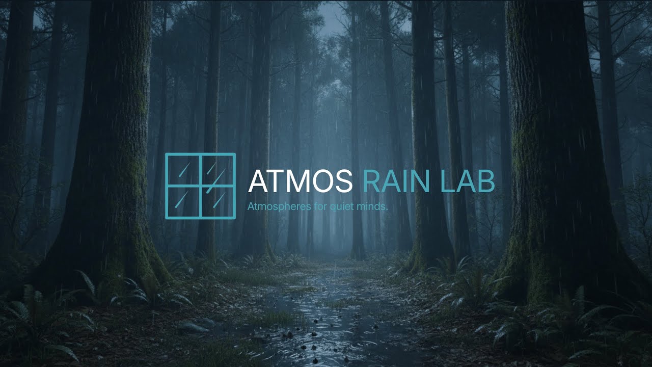SOFT RAIN IN FOREST • CALM NATURE • NIGHT AMBIENCE