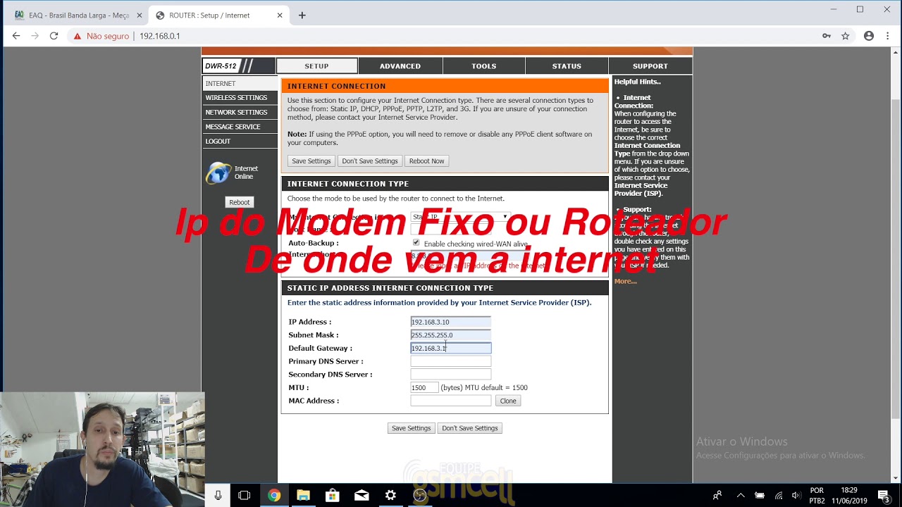 Configurar Moden Roteador Dlink DWR 512 3G Modo Auto Backup