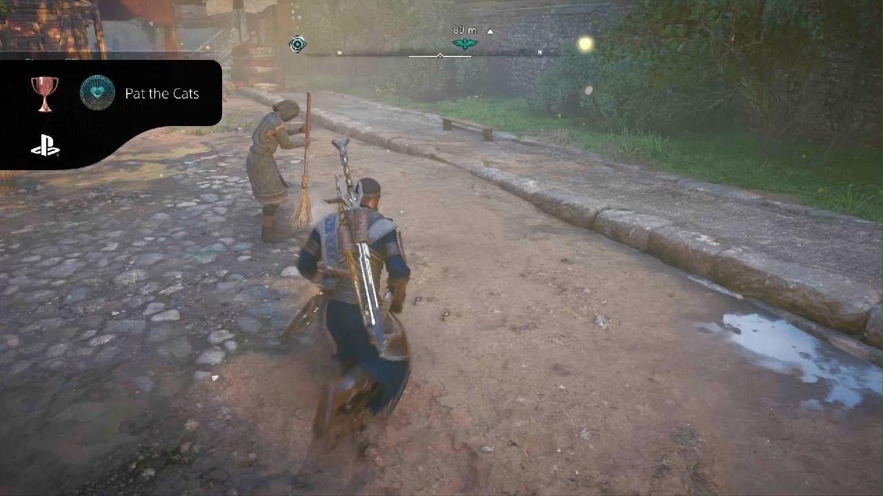 Assassin's Creed Valhalla_Pat the cats