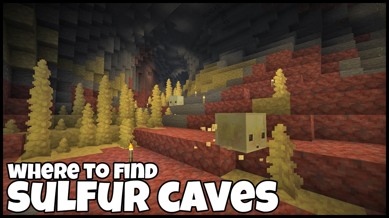 Where To Find SULFUR CAVES In MINECRAFT