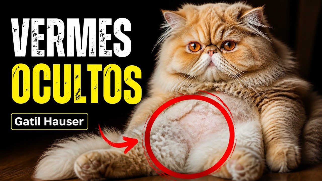 GATO com VERMES nem sempre apresenta vermes no cocô. VEJA estes sinais discretos - Gatil Hauser