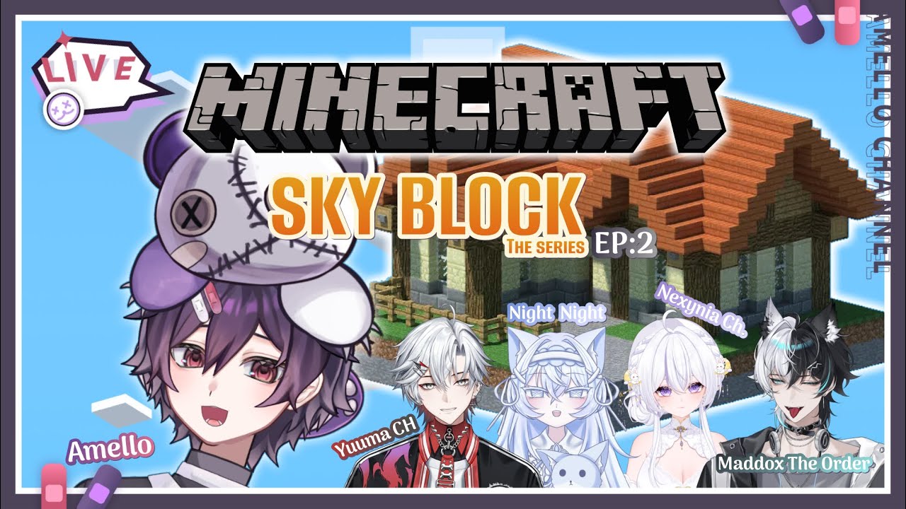 【🎮 GAME】Minecraft Sky Block EP:2 โครงการบ้านหลังแรก! 🏡💣