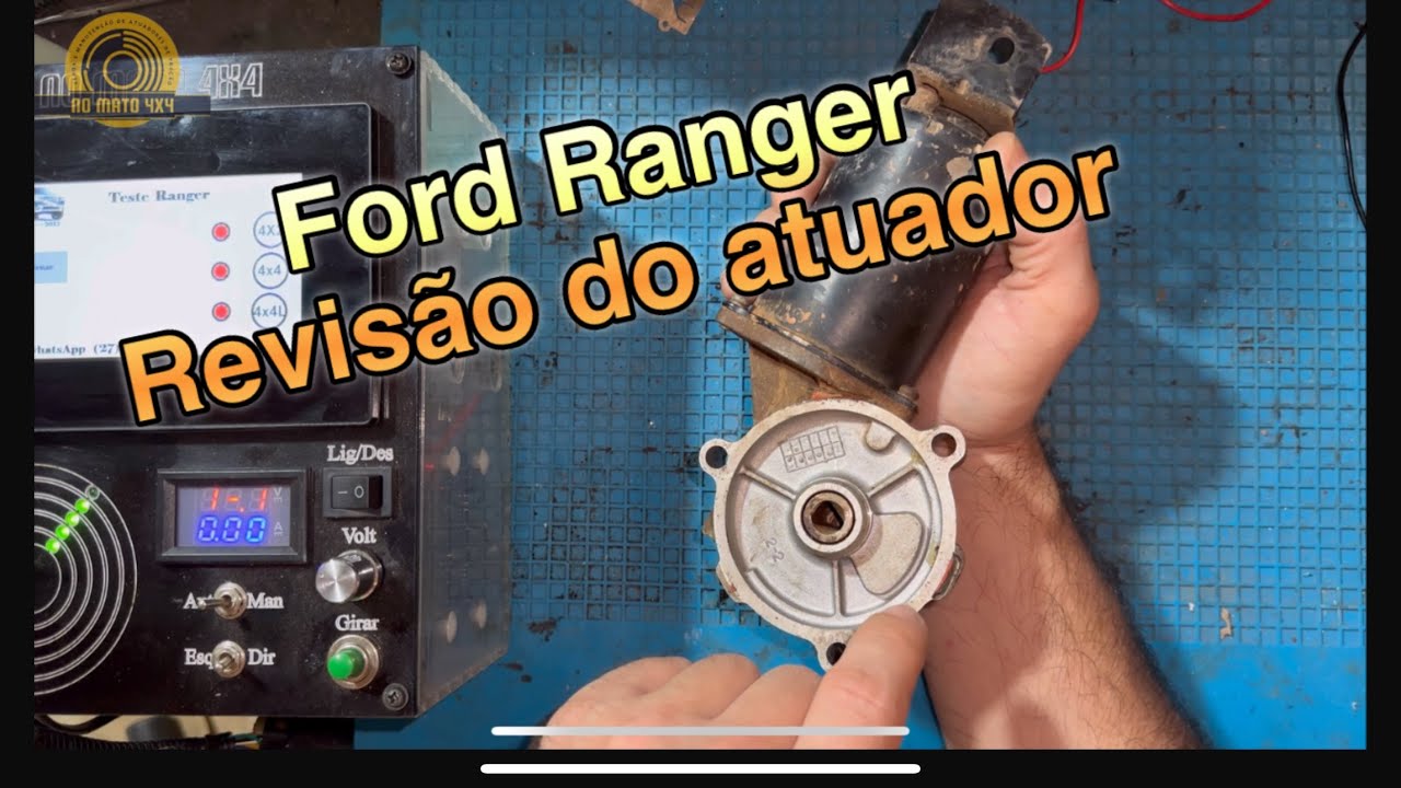 Vídeo da manutenção do atuador do 4x4 da Ford ranger, (problema no disco de leitura e outras peças)