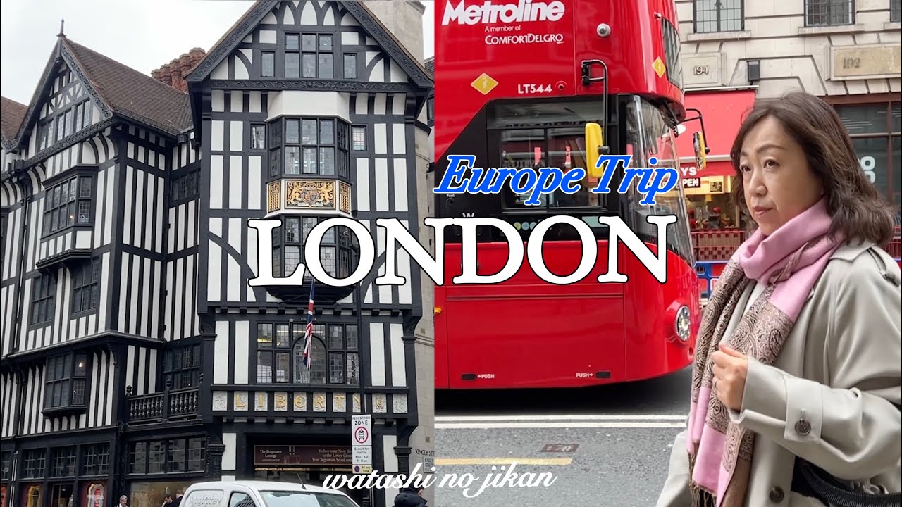 50代 娘夫婦の家に滞在🇬🇧１週間のロンドン生活｜郊外の可愛いアンティーク村へ｜物価高でほぼ自炊生活🍳