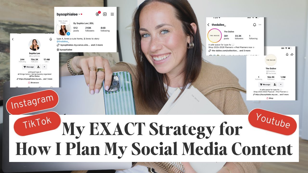 How I Plan ALL My Social Media Content (TikTok, IG, YouTube)