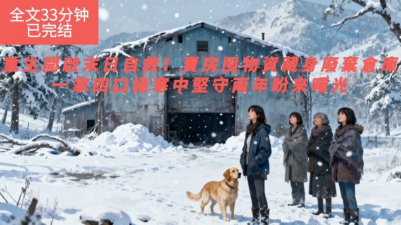 【全文三十三分鐘已完結|一口氣看末世生存系列】重生開啟末日自救！賣房囤物資藏身廢棄倉庫，一家四口極寒中堅守兩年盼來曙光