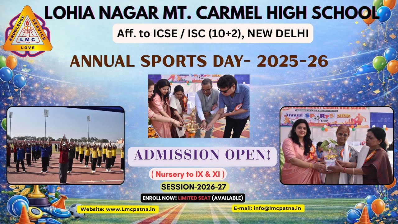 Annual Sports Day Celebration 2025-26 | Lohia Nagar Mt. Carmel High School, Patna