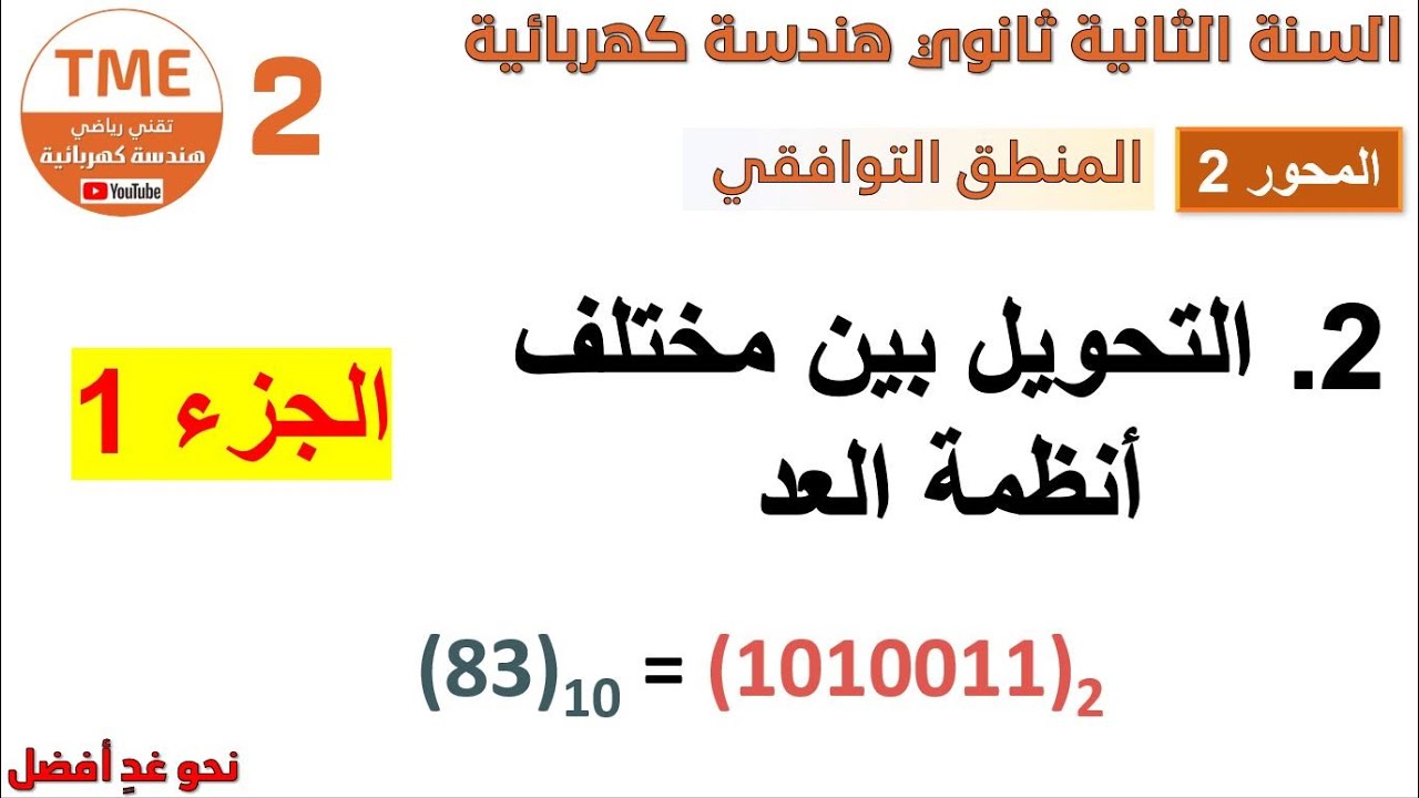 التحويل بين أنظمة العد (الجزء 1) | المنطق التوافقي