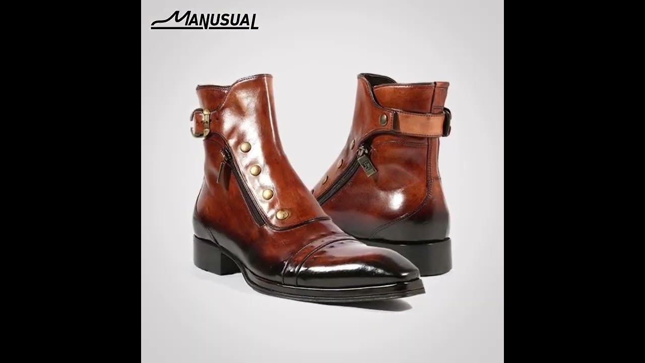 🌟【MEN'S RETRO FASHION SIDE ZIPPER CHELSEA BOOTS】🌟
