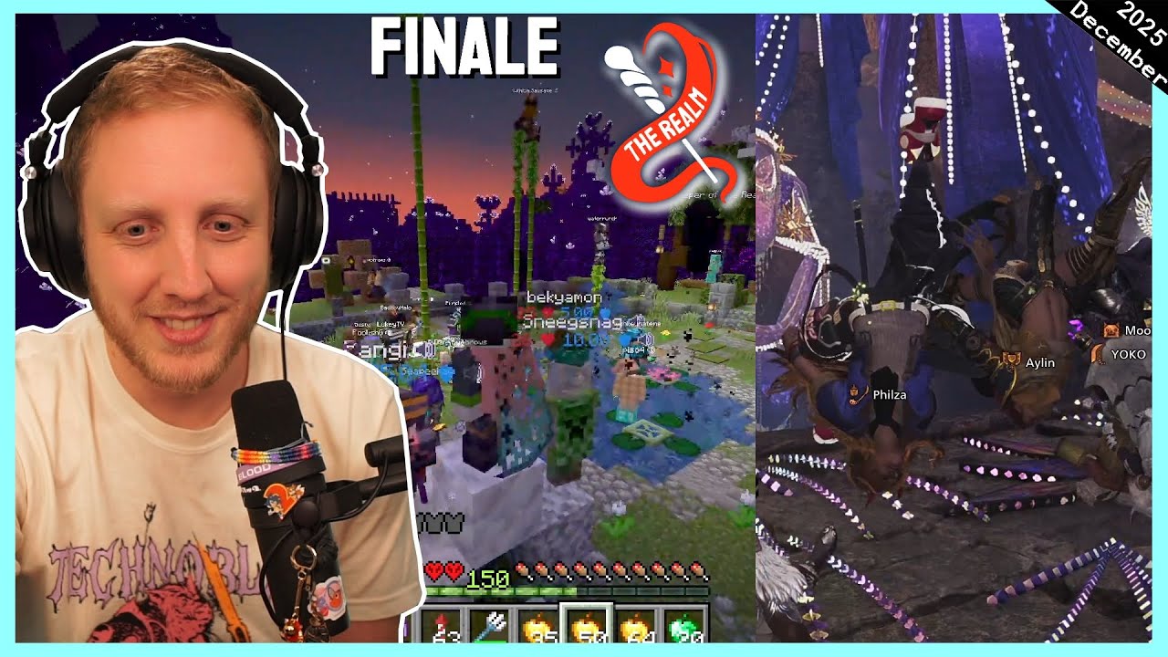 The Realm SMP Finale !!! & Monster Hunter Wilds Lumenhymn Festival - Philza VOD - December 19 2025